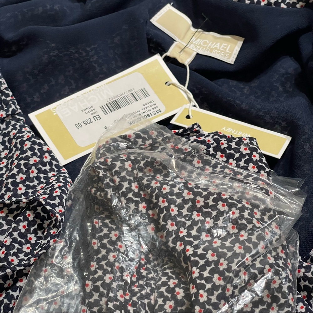 Michael Michael Kors Wrap Dress Ruffle Midi Dress - Picture 15 of 16